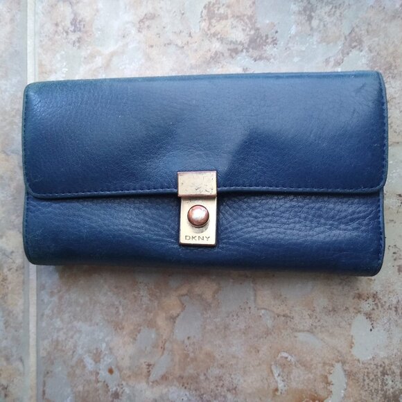 DKNY Dark blue wallet - Picture 2 of 13